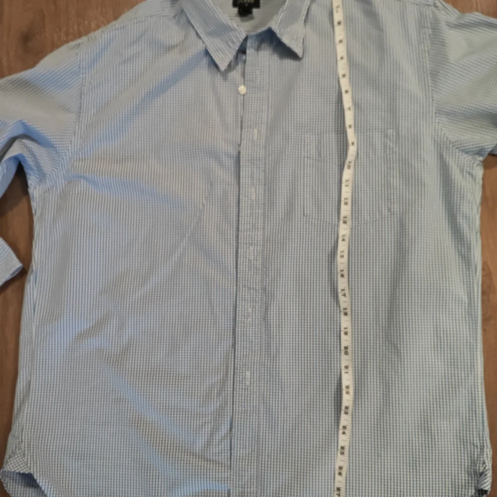 J.Crew Men's Blue Checkered Shirt